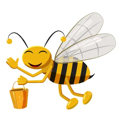 Пчелиный мультфильм | Премиум векторы
