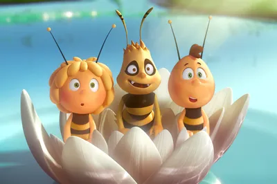 Пчелы. Набор забавных маленьких пчёл Симпатичные персонажи мультфильмов  Векторная иллюстрация . Векторное изображение ©Nastya-007 225955968