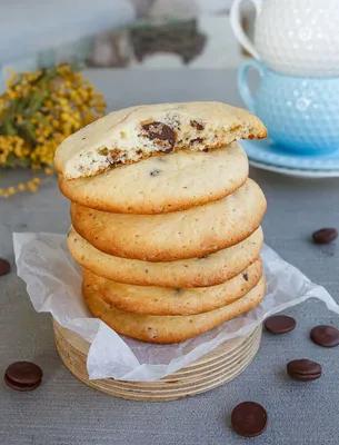 Рецепт сметанного печенья с шоколадом с фото пошагово на Вкусном Блоге