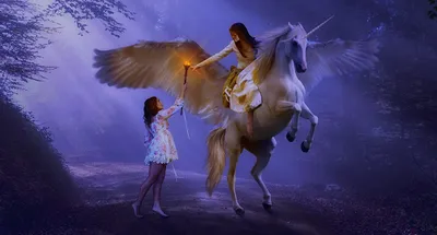 Mystic Blue Pegasus/Unicorn by ccanzius on DeviantArt