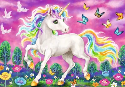 Unicorn Cartoon Pegasus Illustrations 3513783 Vector Art at Vecteezy