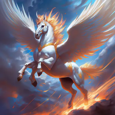 Пегас, лошадь при крыла летая в небо Иллюстрация штока - иллюстрации  насчитывающей конспектов, дом: 72635560
