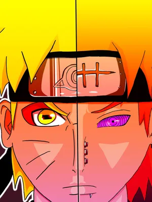 Постер (плакат) Naruto | Наруто и Пейн – Ленбагет