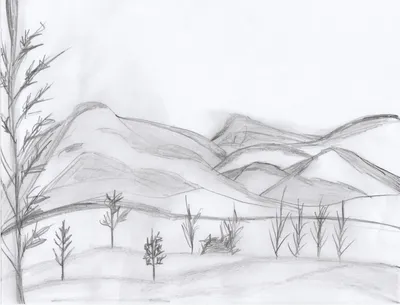Как нарисовать Зиму легко и просто | Как Нарисовать Зимний Пейзаж Карандашом  - YouTube
