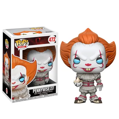 Фигурка Пеннивайз Клоун с корабликом (Pennywise Clown with Boat) — Funko POP