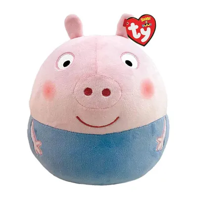 Ty Squish a Boo Peppa Pig George, 20cm | Thimble Toys