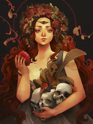 Персефона | Persephone art, Greek mythology art, Goddess art