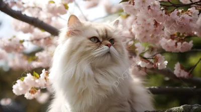Милый рыжий персидский кот на белом фоне :: Стоковая фотография ::  Pixel-Shot Studio