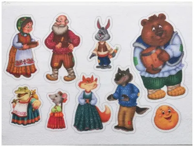Персонажи сказки Теремок. Михеев купить в интернет магазине деревянных  игрушек Забавушка