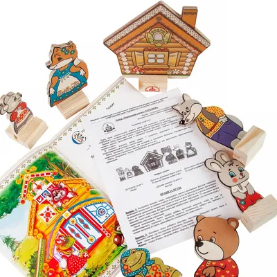 Набор Краснокамская игрушка Персонажи сказки Теремок купить по цене 697 ₽ в  интернет-магазине Детский мир