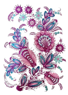 Петриковка | Folk art flowers, Russian folk art, Paisley coloring pages