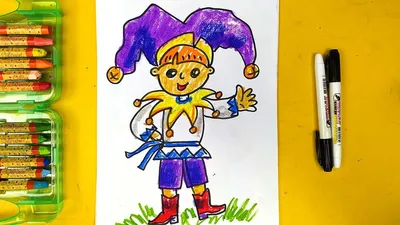ПЕТРУШКА - урок рисованя для малышей - от 5 лет - YouTube