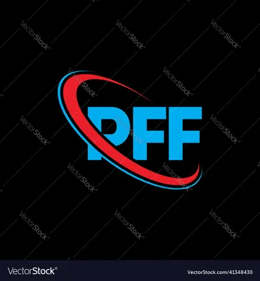 Pff logo letter design Royalty Free Vector Image