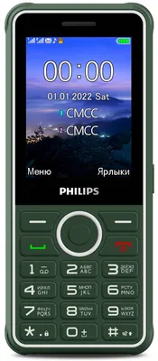 Телефон Philips Xenium E111 Blue (DualBand, 1.77\" 160x128, GSM+BT, microSD,  68г) | НИКС Екатеринбург