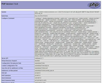 How to create a php info file and view PHP information - phpinfo.php
