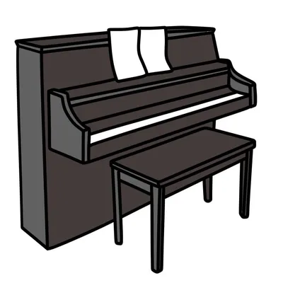 Piano Drawing Tutorial - How to draw Piano step by step