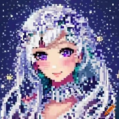Pixel Anime Girl #5 - Pixel Anime Girl | OpenSea
