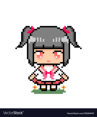 Pixel Anime Girl #7 - Pixel Anime Girl | OpenSea
