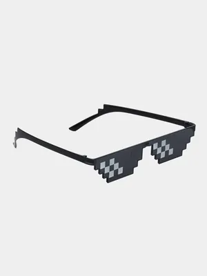 Пиксельные очки 8 bit от солнца, белые купить дешево в интернет-магазине  MyGiftShop