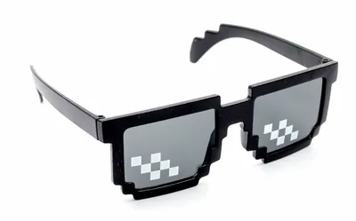 Пиксельные очки 8 bit от солнца, красно-черные купить дешево в  интернет-магазине MyGiftShop