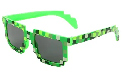 Пиксельные очки солнцезащитные, очки майнкрафт купить по низким ценам в  интернет-магазине Uzum (436715)