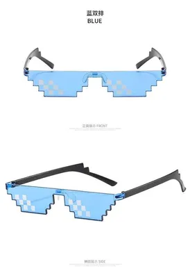 Черные мозаичные солнцезащитные очки для мужчин и женщин, черные пиксельные  ретро очки, геймерские оттенки, крутые винтажные мужские солнцезащитные очки  I5j1 | AliExpress