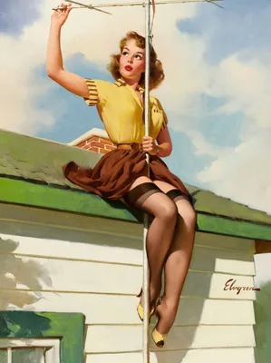 Vintage Pin-up Girl - Laying Down Listening to Music\" Poster for Sale by  vintagerepros | Redbubble