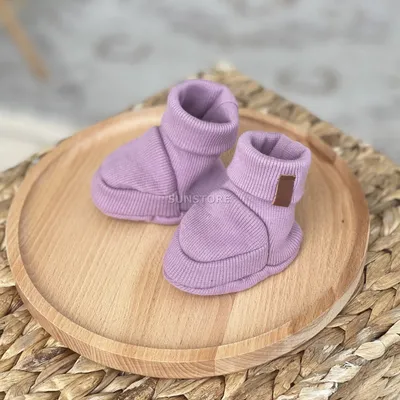 Вязаные носочки-пинетки для новорожденного Наследник Выжанова, розовый |  Купить в Piccolo в Спб