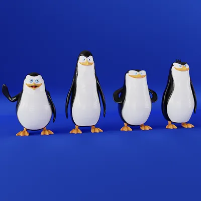 Бесплатный STL файл Пингвины Мадагаскара 🐉・Шаблон для загрузки и  3D-печати・Cults