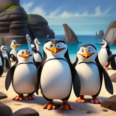 Пингвины из Мадагаскара» — создано в Шедевруме