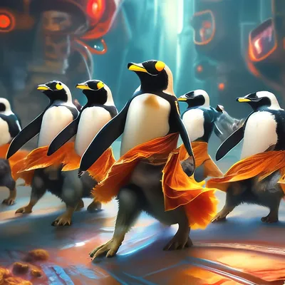 Модульная картина Пингвины Мадагаскара – ART-VEK