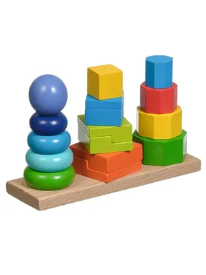 Развивающая игрушка пирамидки 3 в 1/ Пирамидка/ Сортер/ Головоломка/  Игровой набор Игрушки из дерева 3503547 купить в интернет-магазине  Wildberries