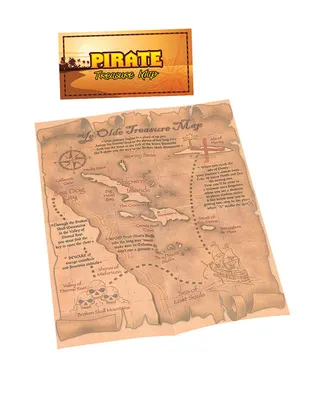 Интерьерная наклейка на стену Пиратская карта сокровищ Oracal размер  85х76см (ID#1664827533), цена: 580 ₴, купить на Prom.ua