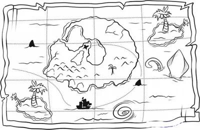 Пиратская карта сокровищ» — создано в Шедевруме