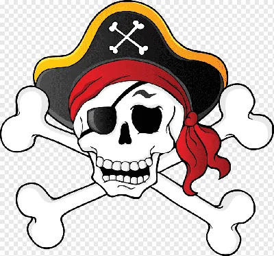 Как нарисовать череп пирата - 24 фото