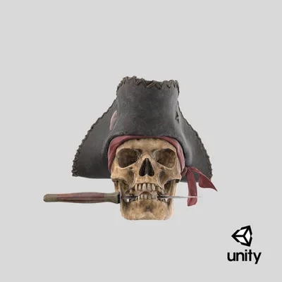 Пиратский флаг \"Веселый Роджер\" с черепом и костями