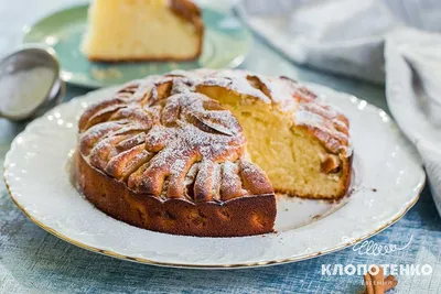 Яблочный пирог на кефире. Готовим пирог с яблоками в духовке по рецепту  Евгения Клопотенко