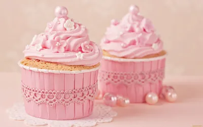 Обои Еда Пирожные, кексы, печенье, обои для рабочего стола, фотографии еда,  пирожные, кексы, печенье, крем, розовый, украшения, кекс, sweet, cupcake,  baby, delicate, pink Обои для рабочего стола, скачать обои картинки  заставки на