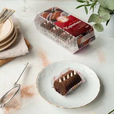 Набор пирожных Тортьяна Шоколадное + Шоколадное с вишнёвым джемом, 150г -  купить с доставкой в Самаре в Перекрёстке
