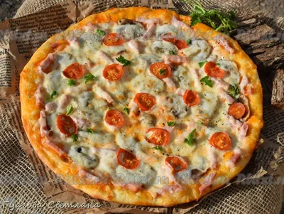 Ленивая пицца\" из лаваша на сковороде - рецепт автора Светлана