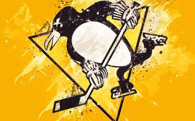 Наклейка на авто Логотип Pittsburgh Penguins - Питтсбург Пингвинз машину  виниловая - матовая, глянцевая, светоотражающая, магнит