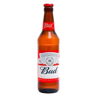 Пиво светлое БАД/Bud 5%, 0.44 л, стекло (20 шт) - Алсат