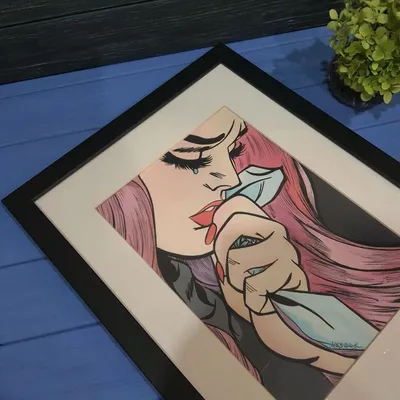 Картинка плачущая девушка грустный рисунок - скачать бесплатно с КартинкиВед