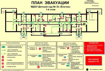 Этажный (секционный) план эвакуации фотолюминесцентный - Продукция по  охране труда и пожарной безопасности в Екатеринбурге – «ПДЕ Комплект»