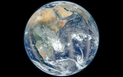Обои Красивая земля, Голубая планета 2560x1440 QHD Изображение