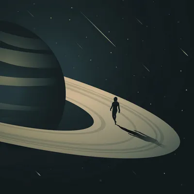 Фото планеты Сатурн, вместе с его …» — создано в Шедевруме