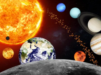 Космос планеты солнечной системы на …» — создано в Шедевруме
