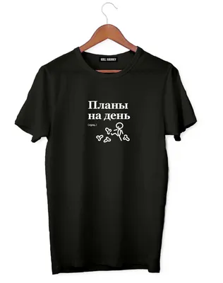 Мужская футболка Планы на день (коллекции Мемы) за 1599 ₽ купить в  интернет-магазине Print Bar (MEM-812188) ✌