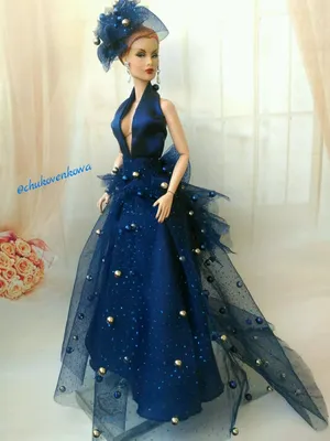 Одежда для Барби. Вечернее платье \"Синяя Птица\" – заказать на Ярмарке  Мастеров – G91HBRU | Одежда для кукол, Смоленск