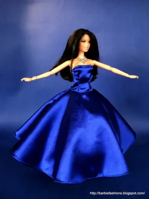Поделки для кукол: Выкройка вечернего платья для Барби - YouLoveIt.ru